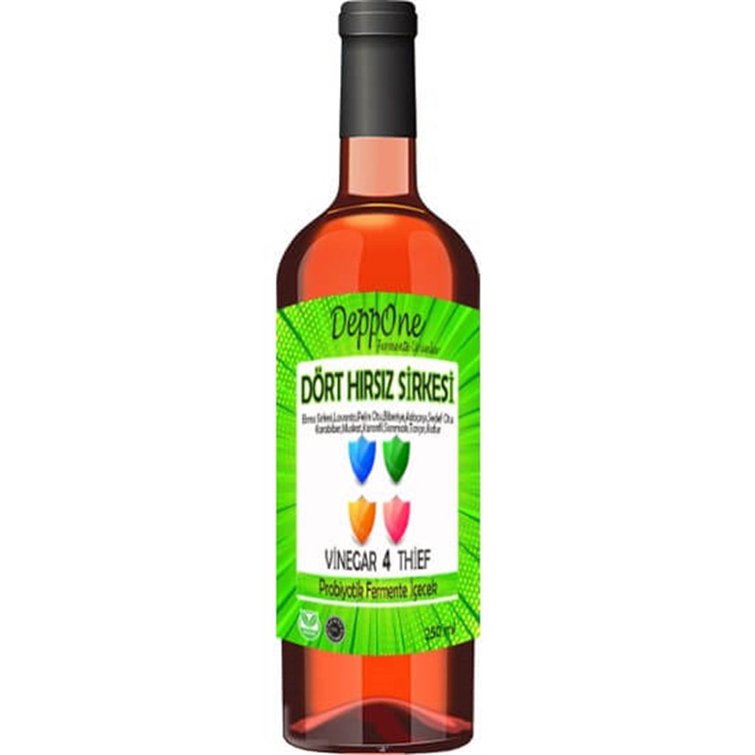 Deppone Dört Hırsız Sirke İçeceği 500 Ml