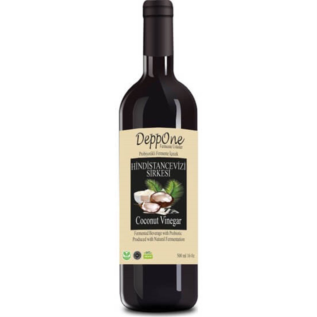 Deppone Fermente Hindistan Cevizi Sirkesi 500 ml