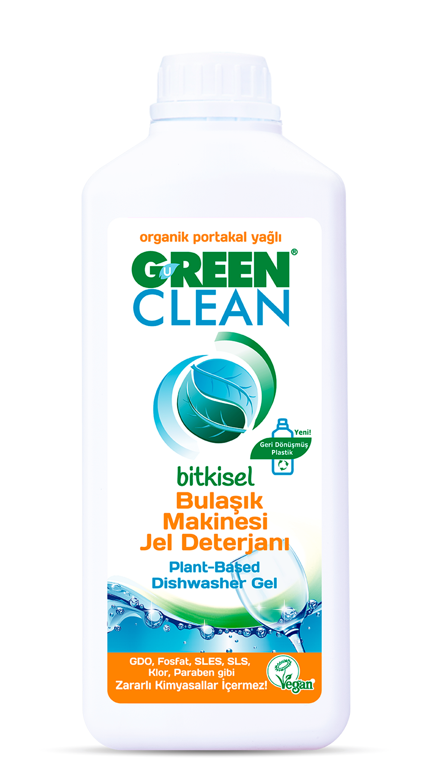 Green Clean Bitkisel Bulaşık Makinesi Jel Deterjan 1000 Ml