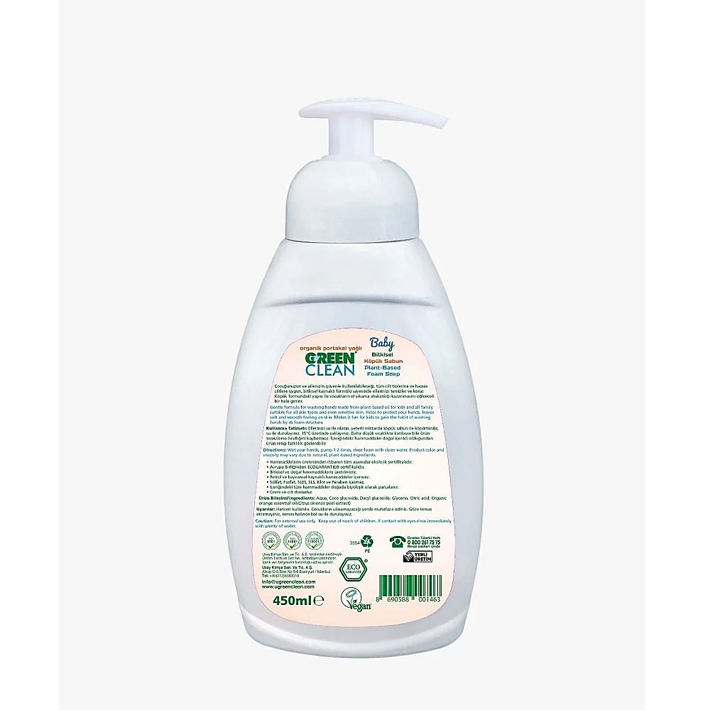 Green Clean Bitkisel Köpük Sabun 500 ML