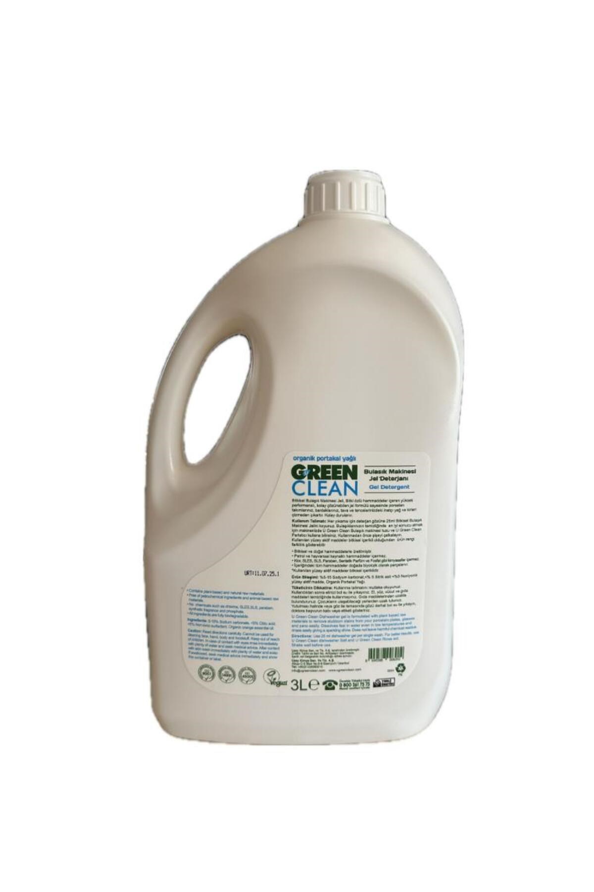 Green Clean Bulaşık Makinesi Jel Deterjanı 3 L