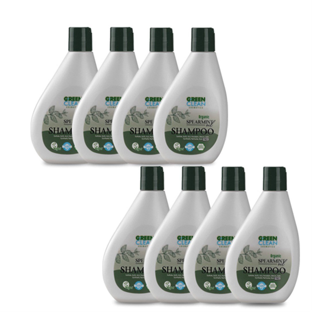 Green Clean Şampuan Seti 8'li - Nane 275 ml