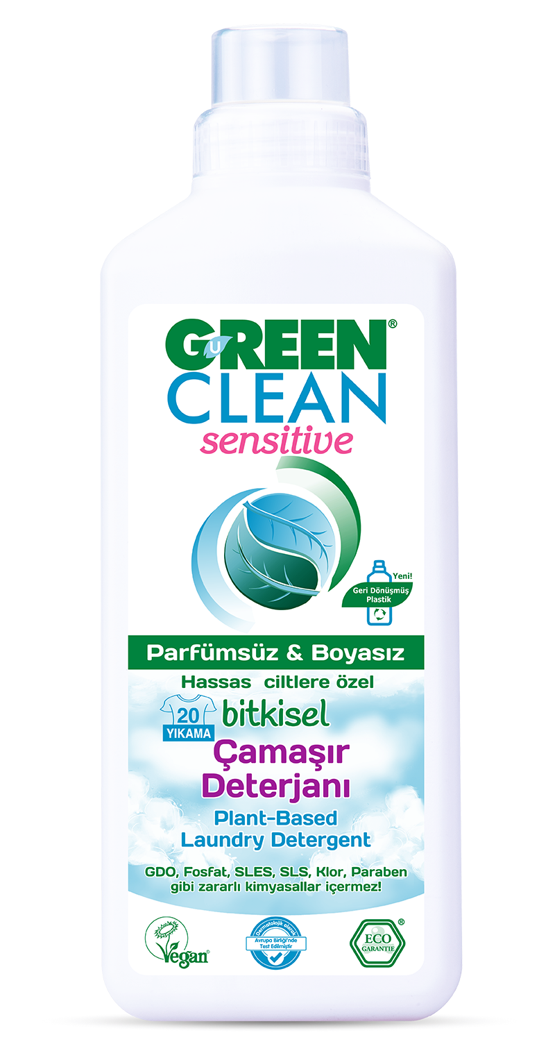 Green Clean Sensitive Bitkisel Çamaşır Deterjanı 1000 Ml