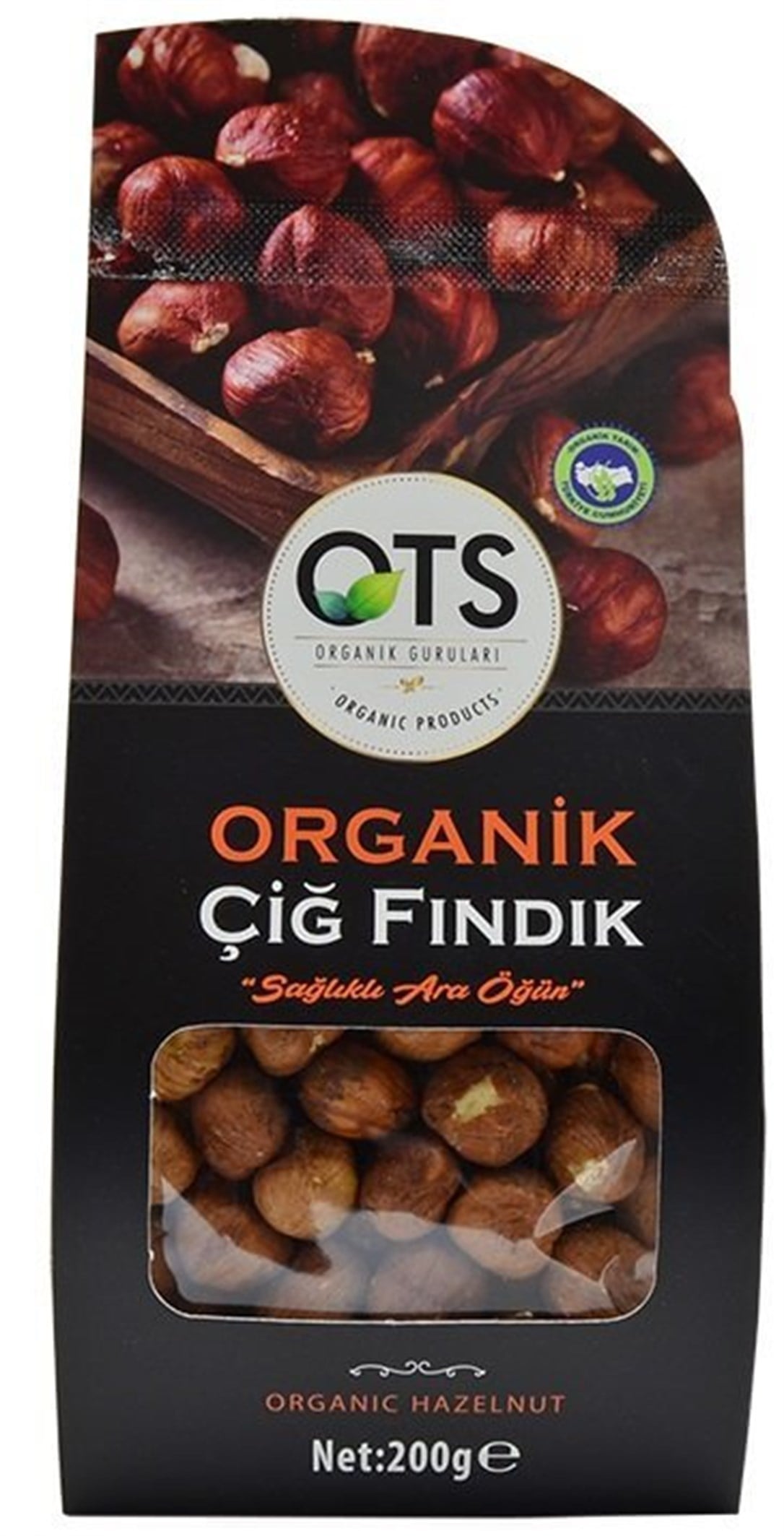 Ots Organik Naturel Çiğ Fındık 200 Gr