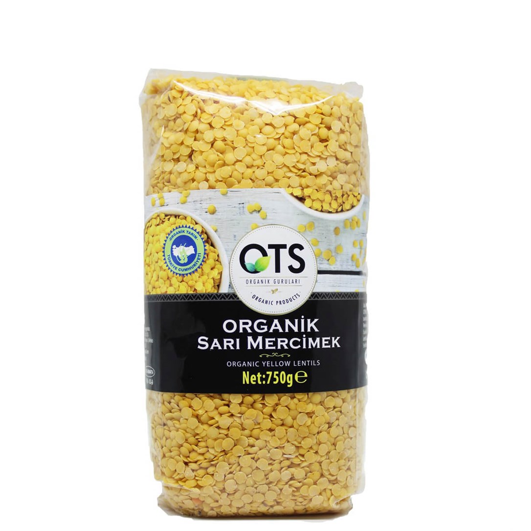 Ots Organik Sarı Mercimek 750 Gr