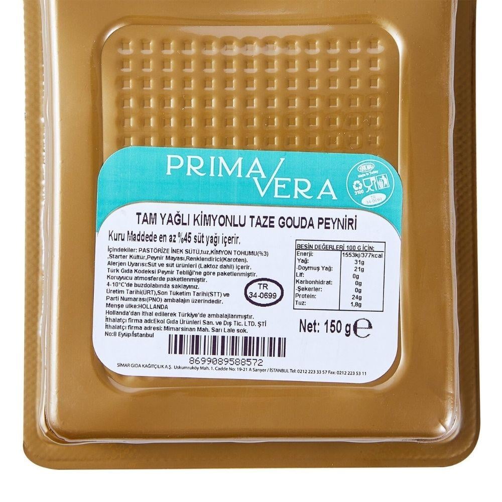 Prima Vera Kimyonlu Gouda 150 G
