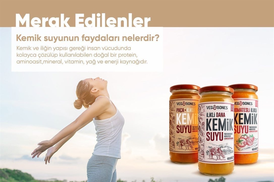 Veg&Bones Paça İlikli Kemik Suyu 480 Ml