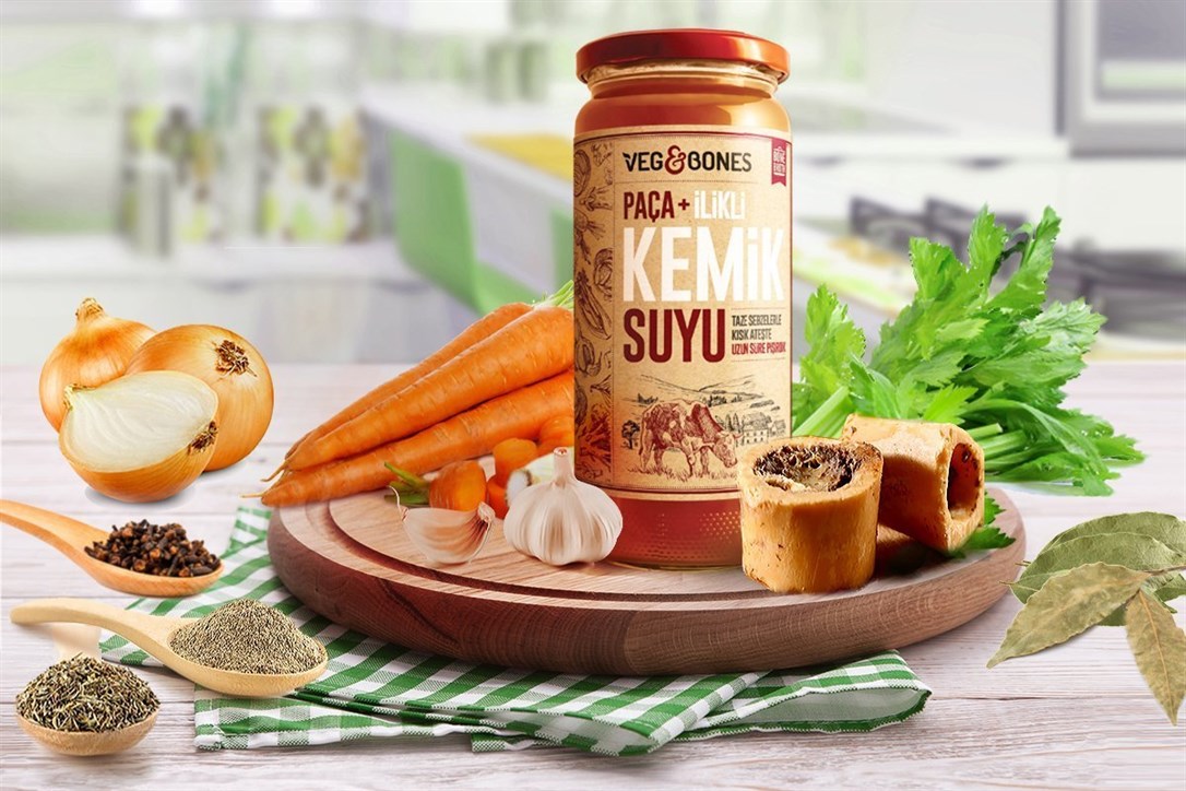 Veg&Bones Paça İlikli Kemik Suyu 480 Ml
