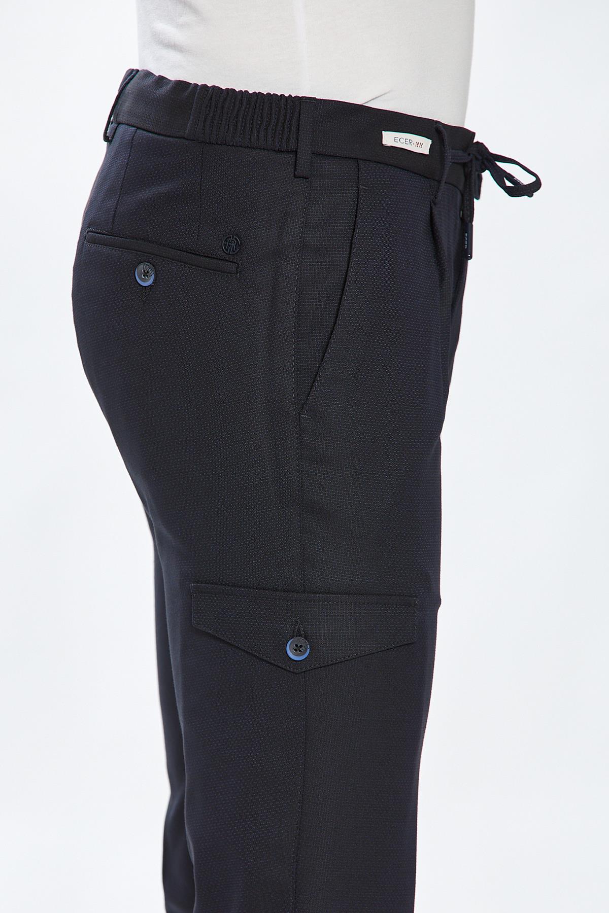 Ecer Liffey Pleated Kargo Pantolon, Yaz Slimfit Pantolon, ECER