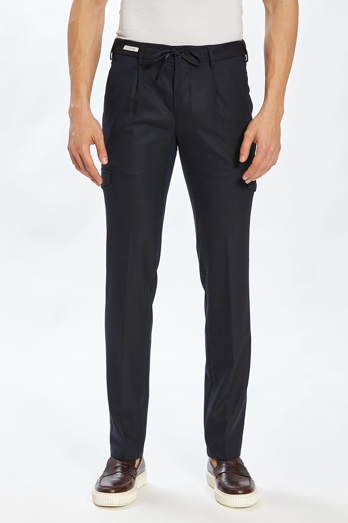 Ecer Liffey Pleated Kargo Pantolon, Yaz Slimfit Pantolon, ECER