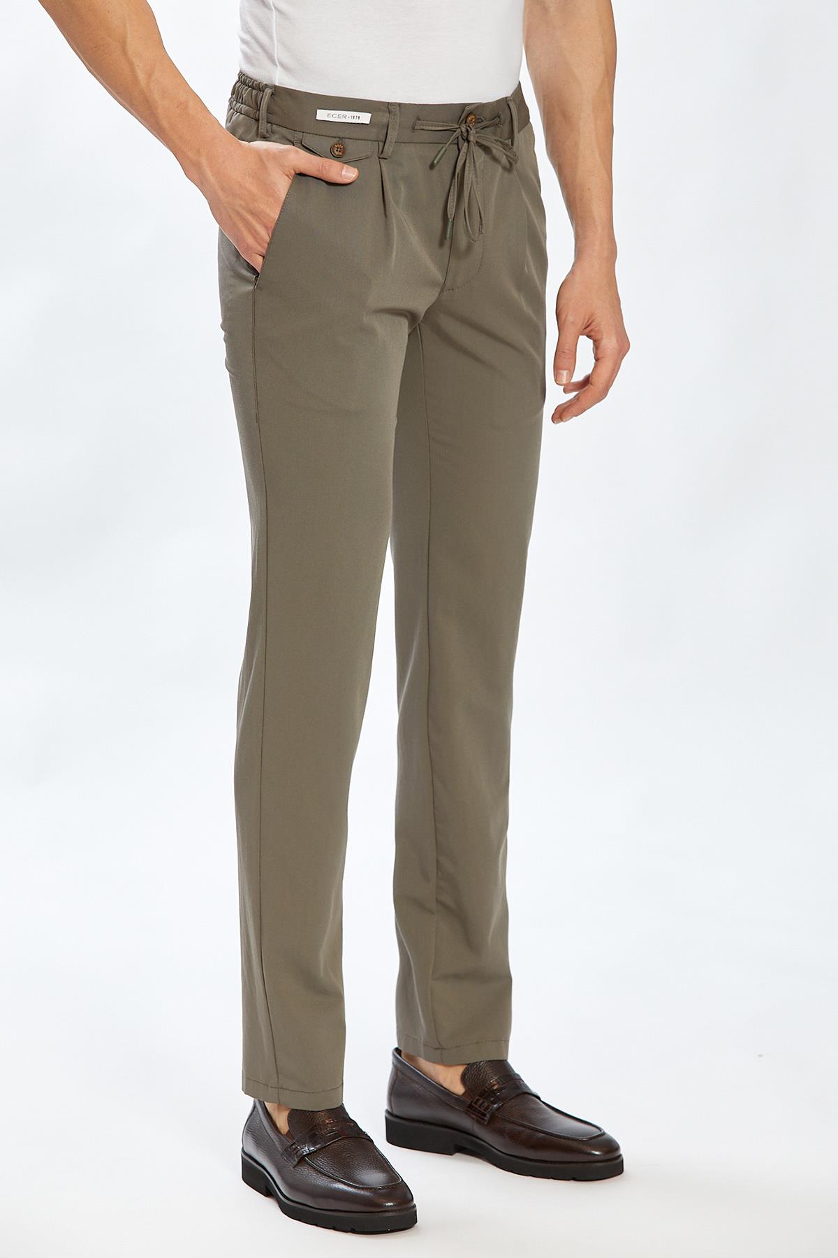Ecer Valen Pleated Pantolon, Yaz Slimfit Pantolon, ECER