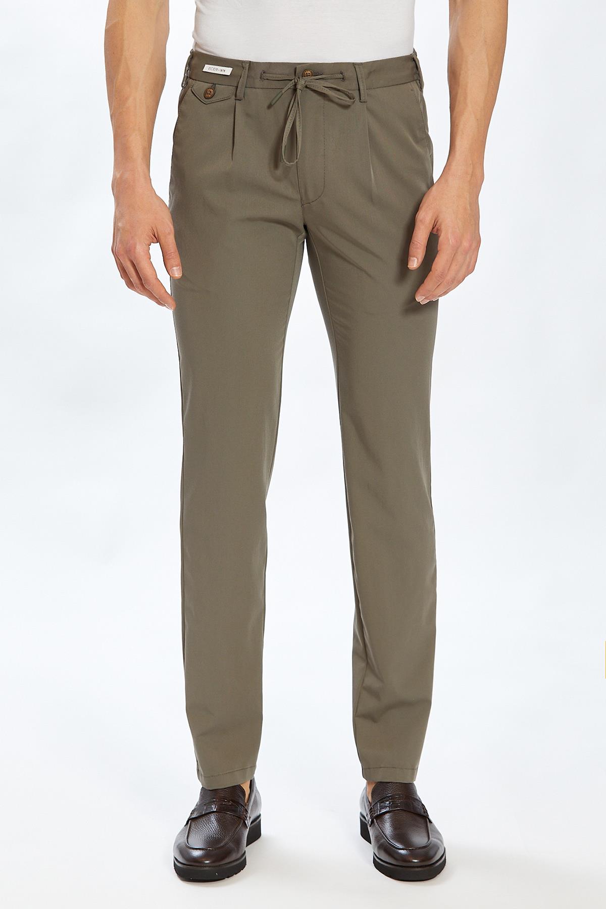 Ecer Valen Pleated Pantolon, Yaz Slimfit Pantolon, ECER