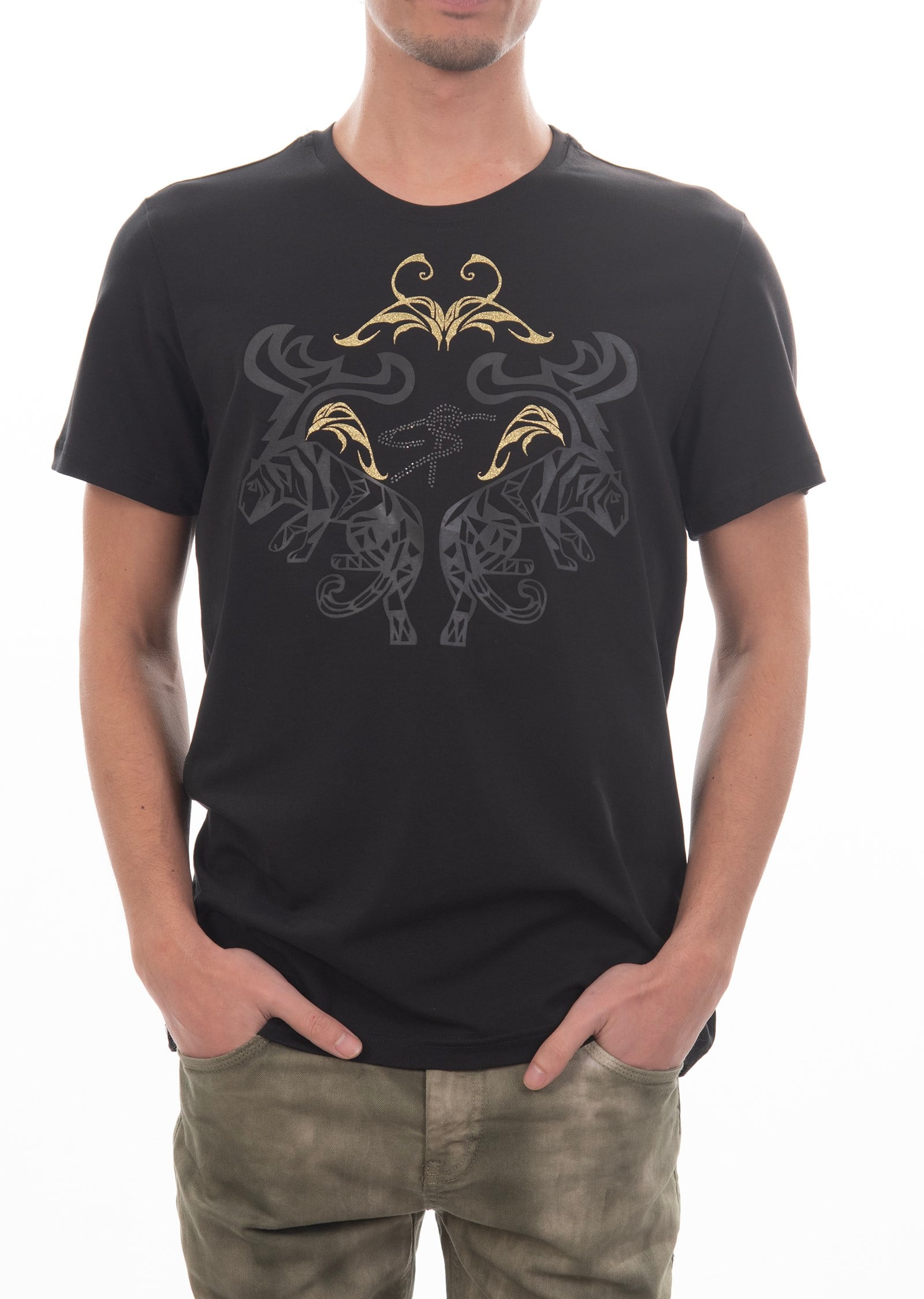 Basic Gold Baskılı T-Shirt