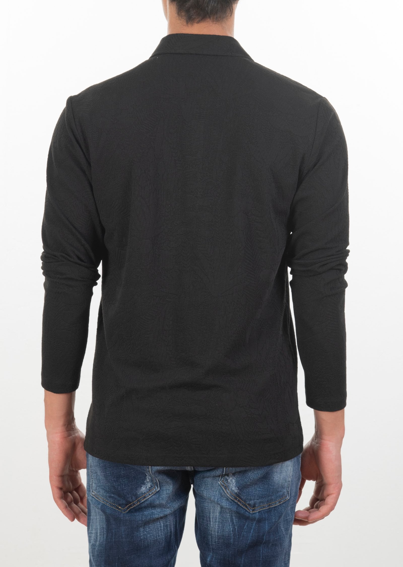 Desenli Siyah Sweatshirt