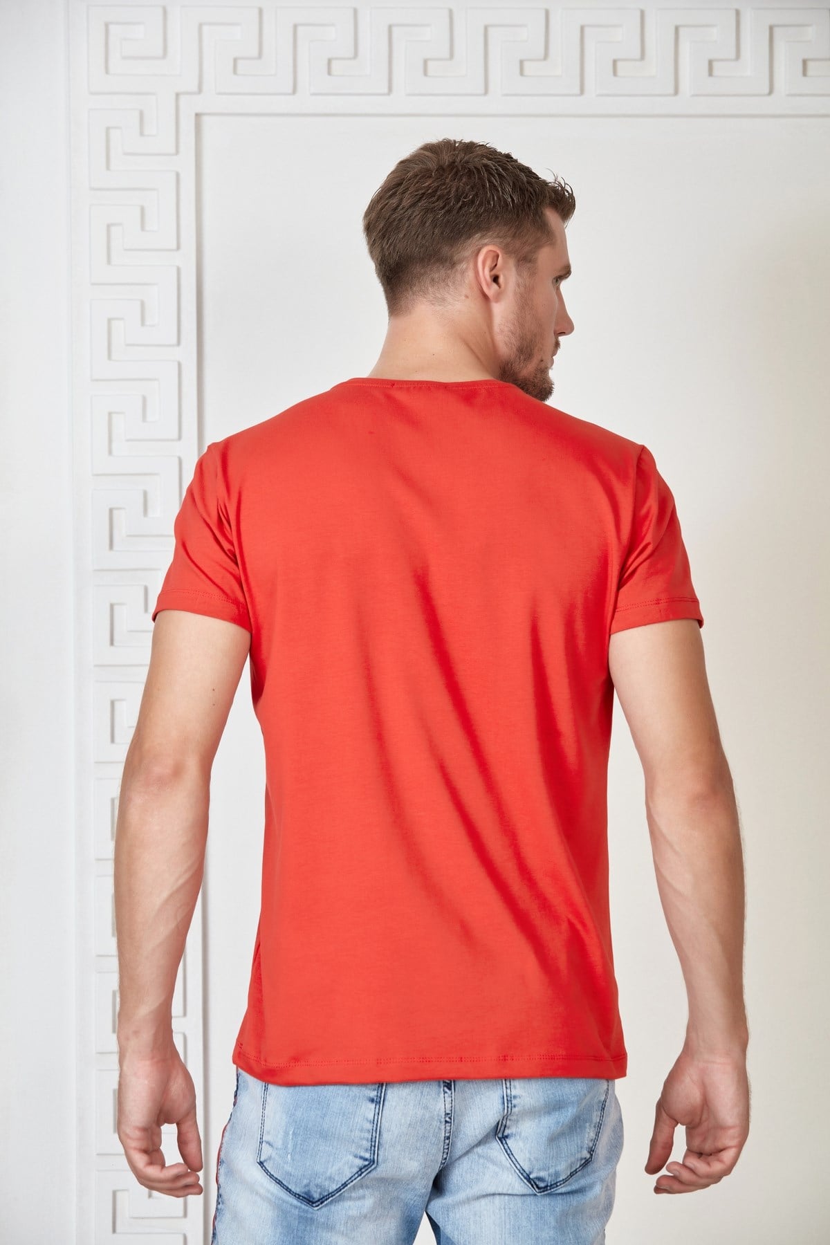 Lacivert Basic Bisiklet Yaka T-Shirt