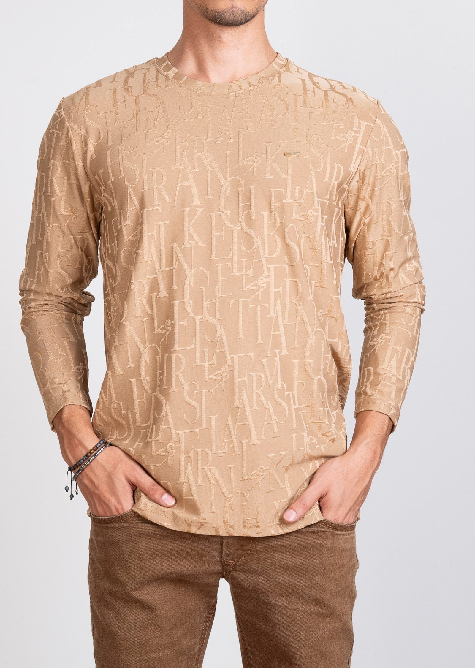 Mondo Harfli Bej Sweatshirt