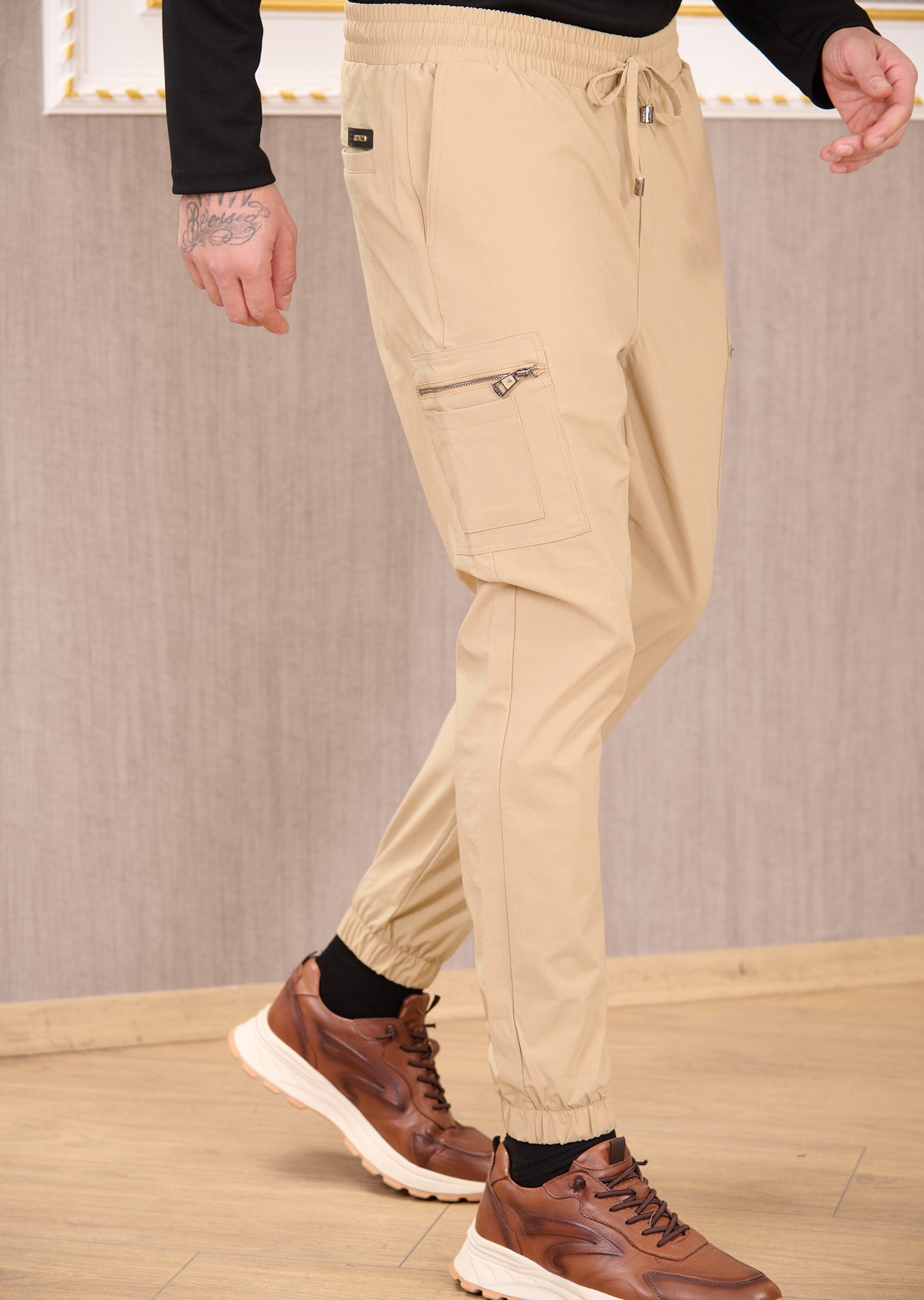 Paraşüt Kumaş Jogger Pantolon