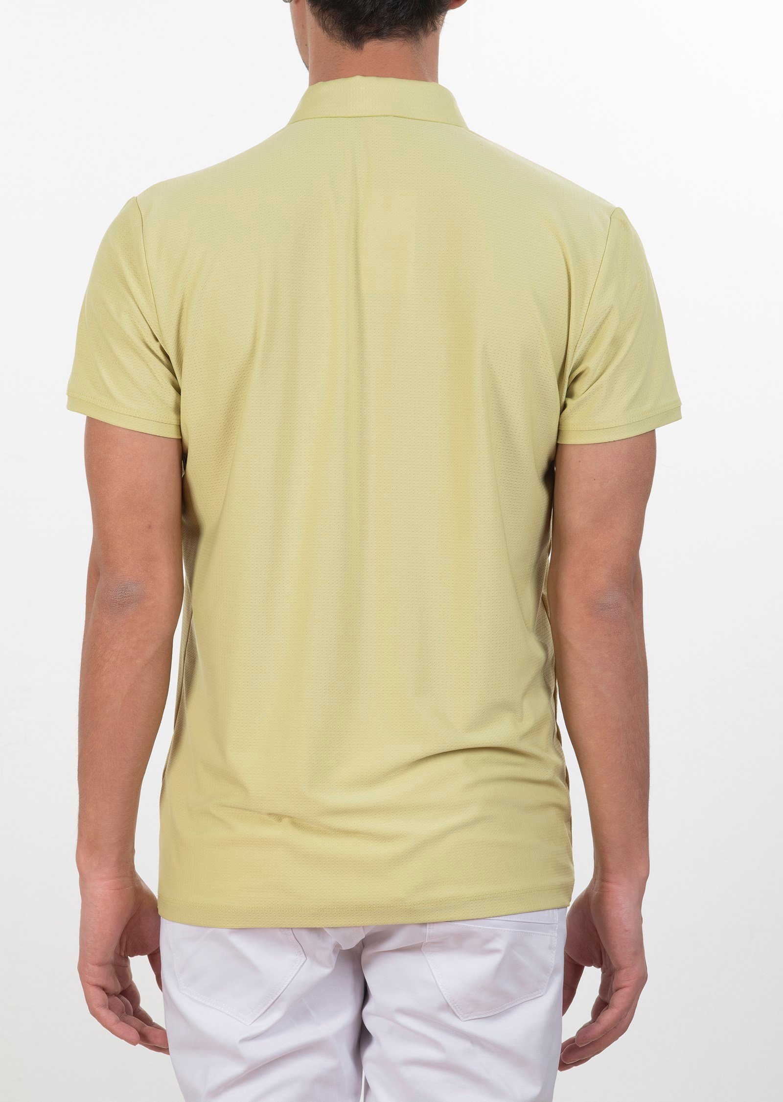 Polo Yaka Logo Nakışlı Basic T-Shirt
