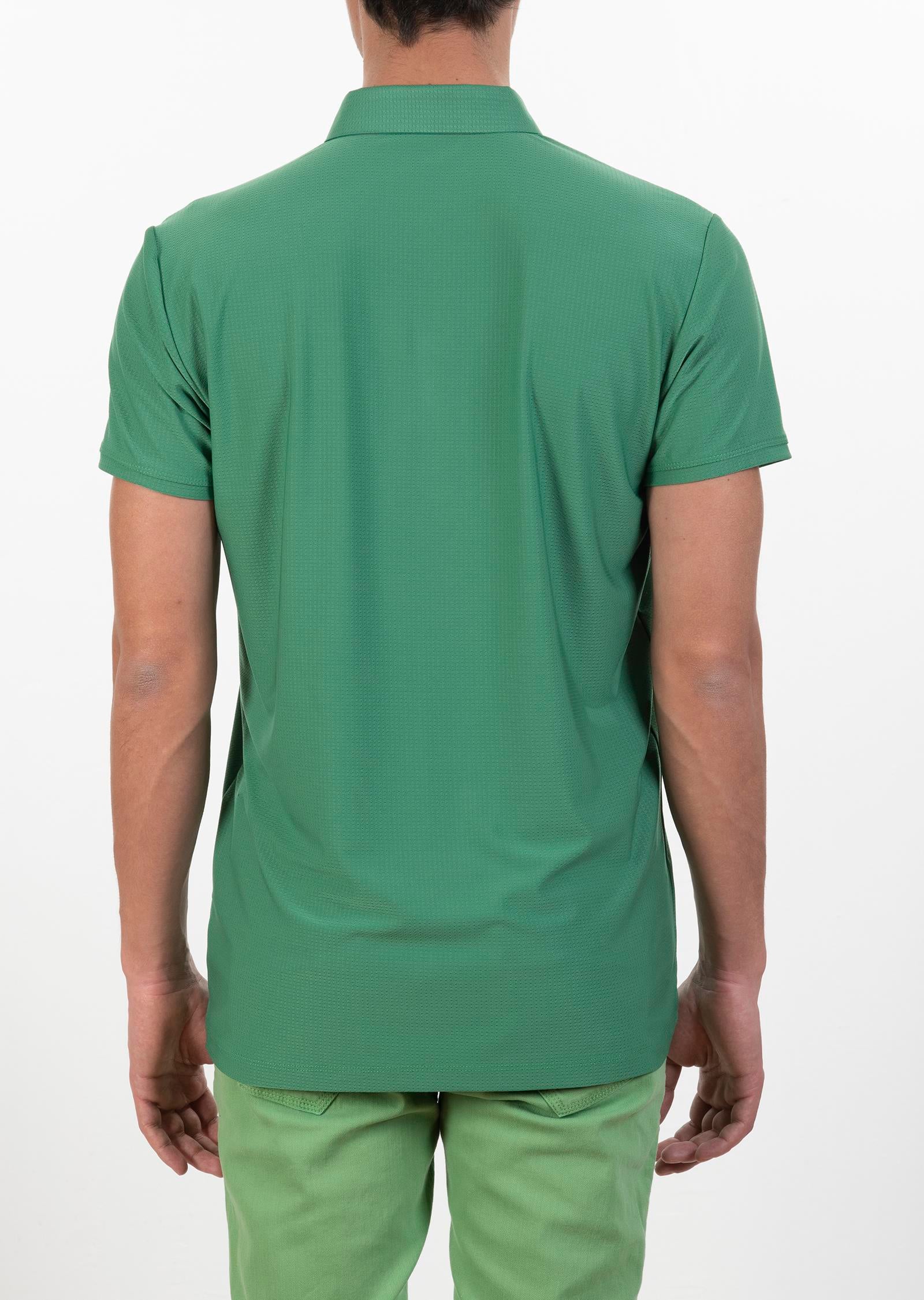 Polo Yaka Logo Nakışlı Basic T-Shirt