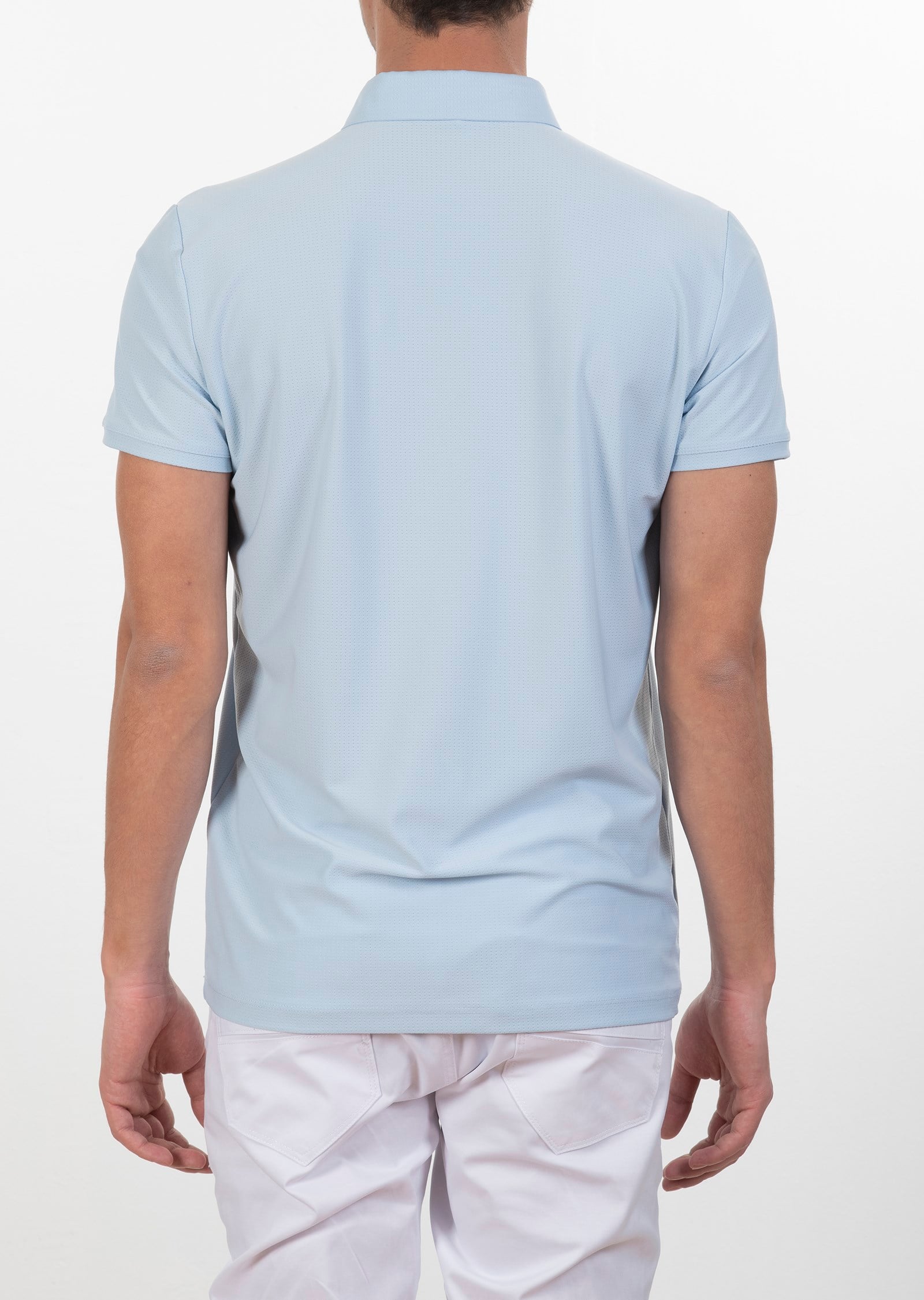 Polo Yaka Logo Nakışlı Basic T-Shirt