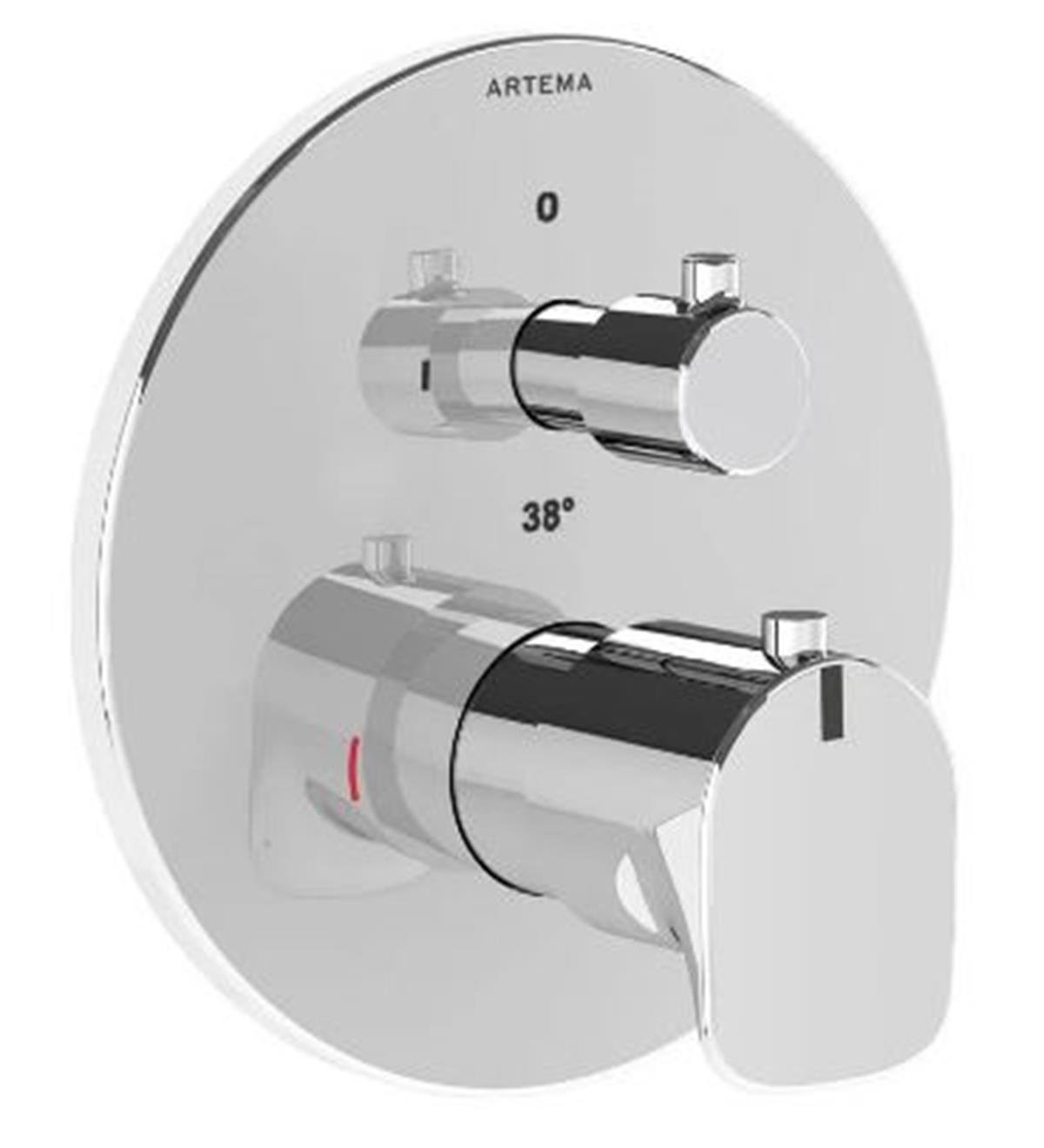 VİTRA ARTEMA AQUAHEAT ANKASTRE TERMOSTATİK BANYO BATARYASI-SIVA ÜSTÜ GRUBU