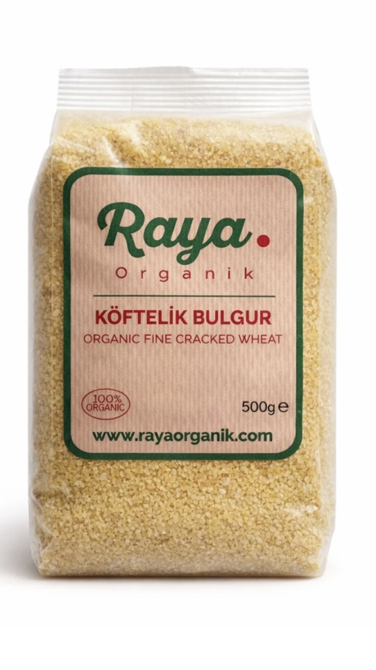 Organik Köftelik Bulgur 5'li Set (5 x 500 gr Toplam 2,5 kg)