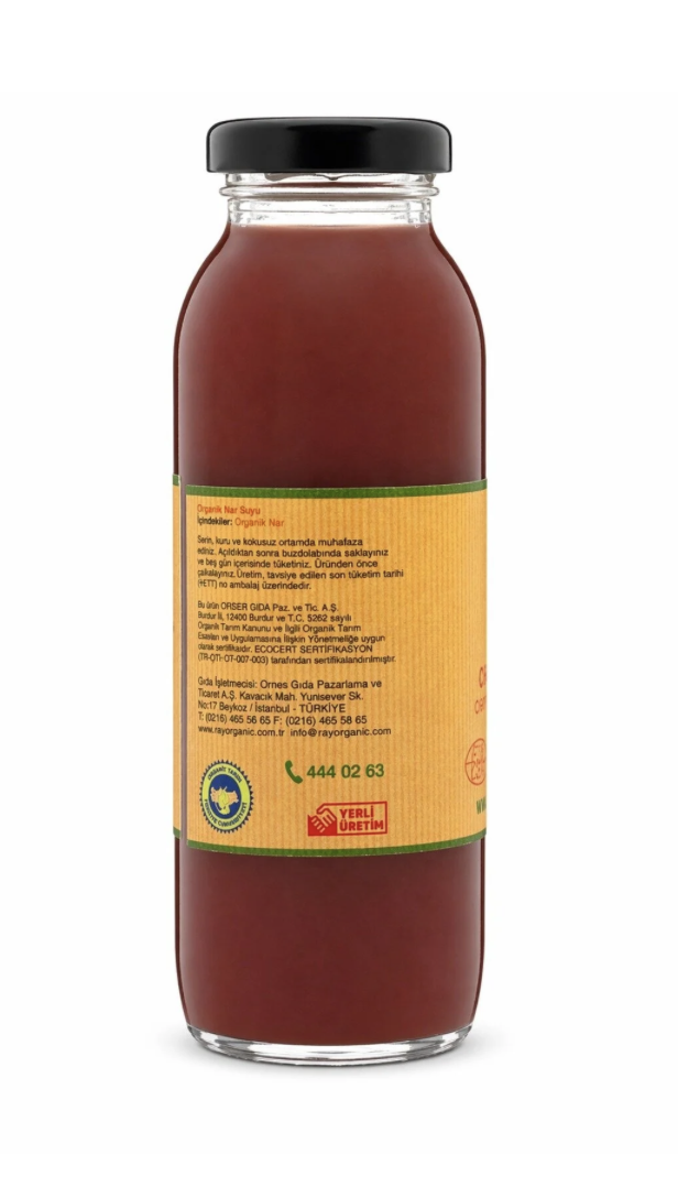 Organik Nar Suyu 250 ml