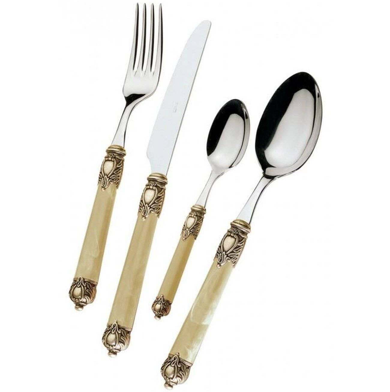 Bugatti Rinascimento Sedef Antik Altın 75 Parça Set