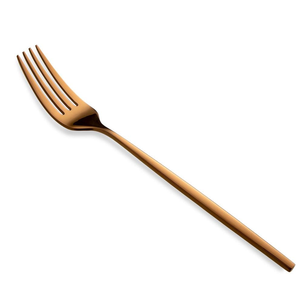 Jumbo 5900 Infinity Titanyum Bronz 84 Parça 12 Kişilik Çatal Kaşık Bıçak Seti