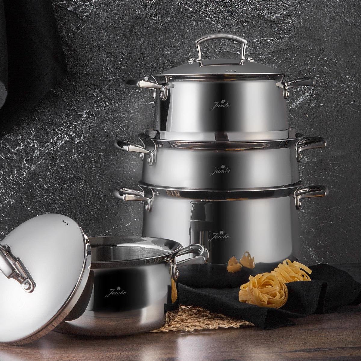 Jumbo Flame 4 Parça Tencere Seti