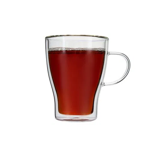 Jumbo Glory Double Wall Çift Cidarlı Kulplu Bardak 330 ml 2'li