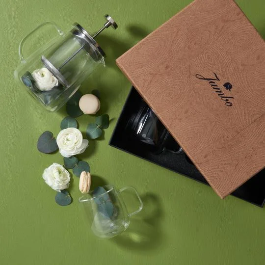 Jumbo Glory Double Wall Çift Cidarlı Kulplu Küçük Bardak 2'li 250 M