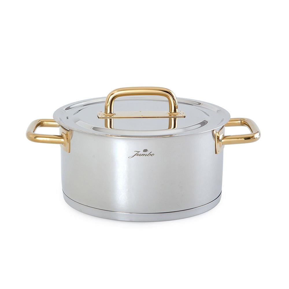 Jumbo Metalix Titanyum Gold 8 Parça Tencere Seti