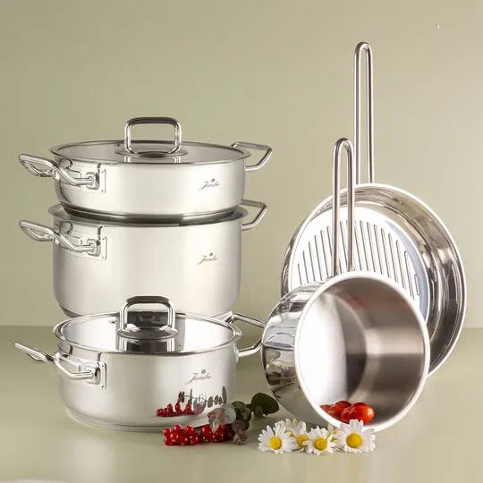 Jumbo Proshine Steel 8 Parça Tencere Seti