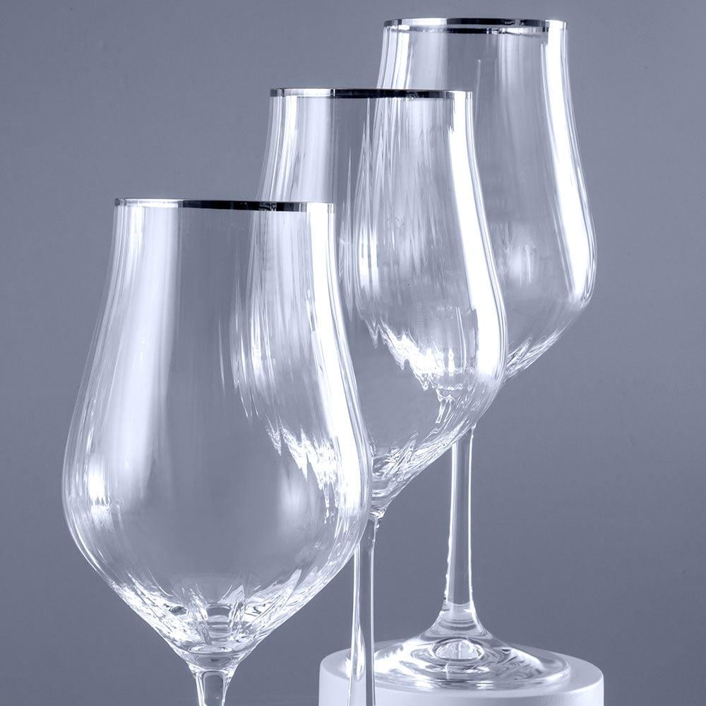 Jumbo Tulipa Platin Meşrubat Bardağı 6'lı 450 ml