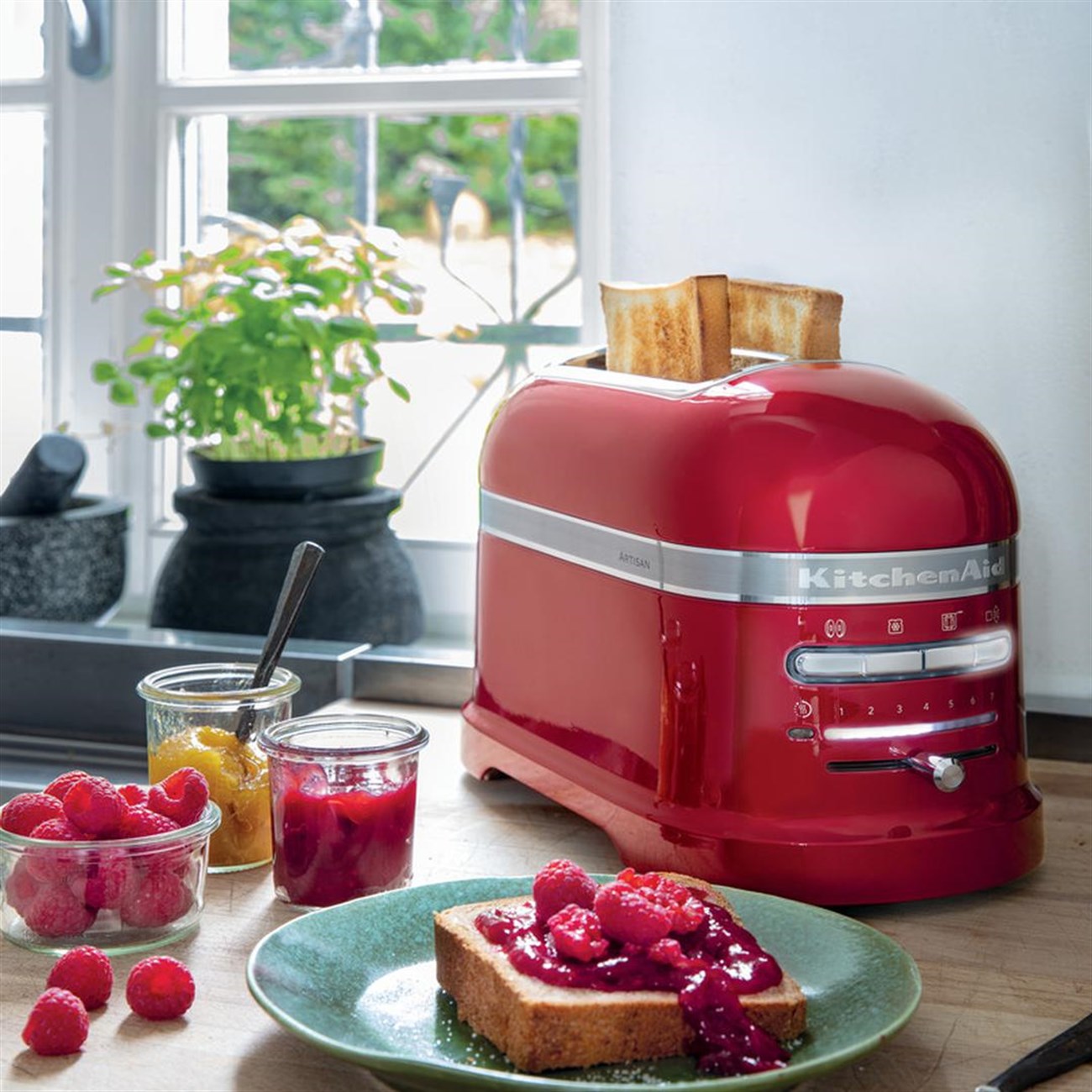 Kitchenaid Artisan 2 Dilim Ekmek Kızartma Makinesi 5KMT2204 Empire Red-EER