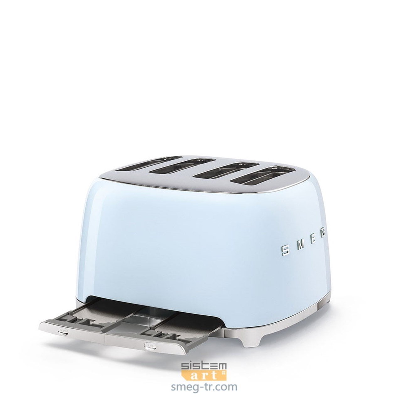 Smeg Pastel Mavi 4x1 Ekmek Kızartma TSF03PBEU