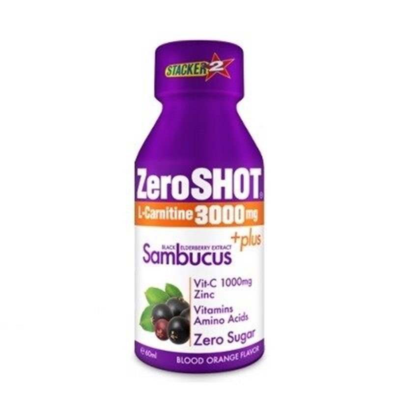 Zero Shot 60 ML 3000Mg L-Carnitine+ Plus Sambucus 60 ML 1 Ampul
