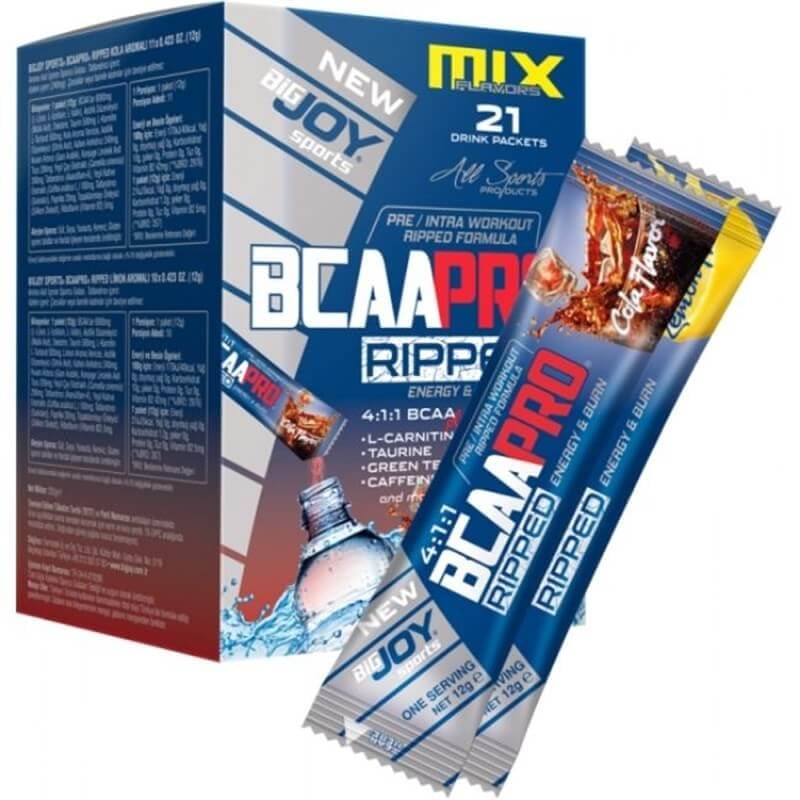 BCAA  Bigjoy Sports Bigjoy Bcaapro 4 1 1 Ripped Go 21 Paket