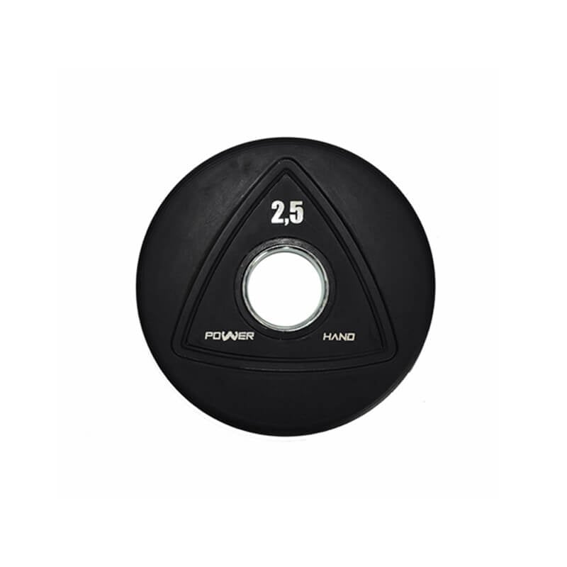 Dumbell ve Ağırlık Plakası Powerhand Profesyonel Kauçuk Kaplı Olimpik Plaka 2.5 Kg