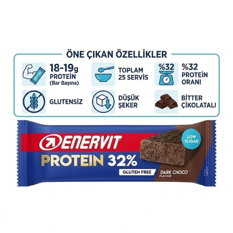Enervit Low Sugar Protein Bar 60 Gr 25 Adet