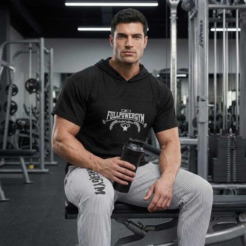 Full Power Gym Pro Series Alt Eşofman Beyaz