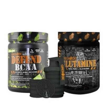 Grenade Defend Bcaa 390 Gr + L-Glutamine 500 Gr