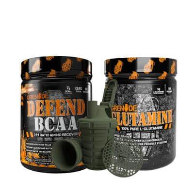 Grenade Defend Bcaa 390 Gr + L-Glutamine 500 Gr