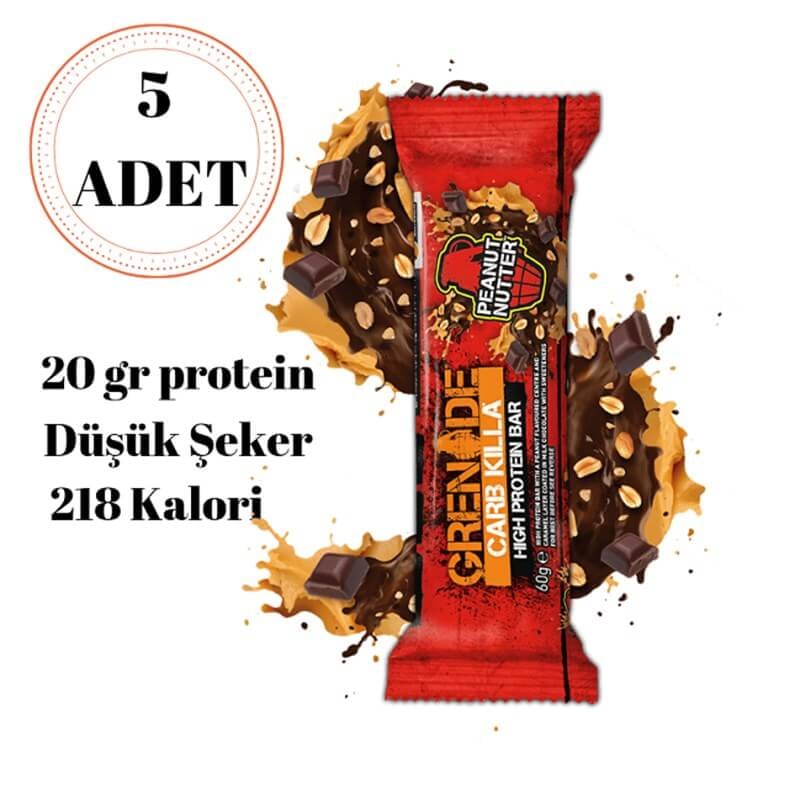 GRENADE CARB KİLLA PROTEİN BAR 5 ADET GRENADE