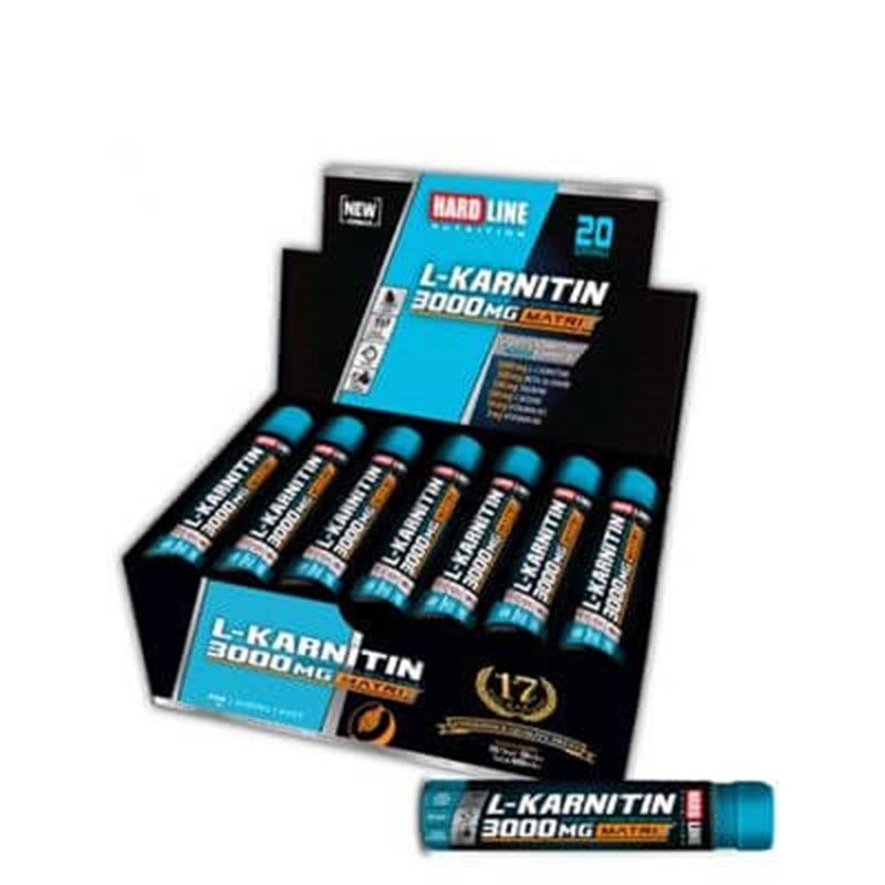 Hardline L-Karnitin Matrix 3000 Mg 20 Ampul Şeftali