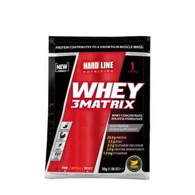 Hardline Whey 3 Matrix Protein Tozu 1 Paket 30 gr