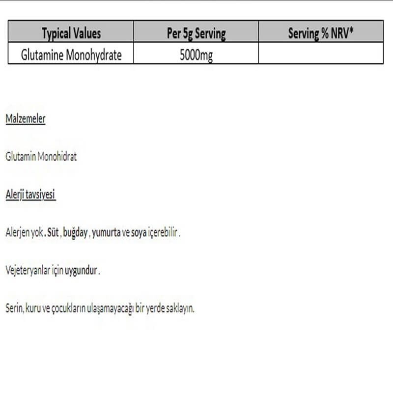 L-Glutamine AA.CNP001 Cnp Nutrition Cnp Pro Glutamine 500 Gr 