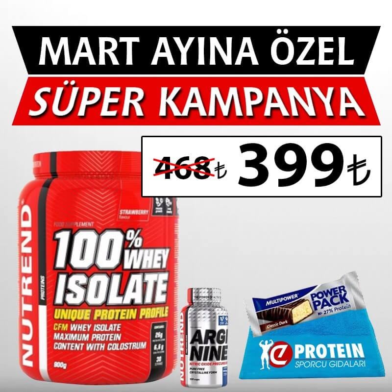 NUTREND %100 WHEY ISOLATE 1800GR ve NUTREND NUTRITION ARGININE 120 KAPSUL NUTREND