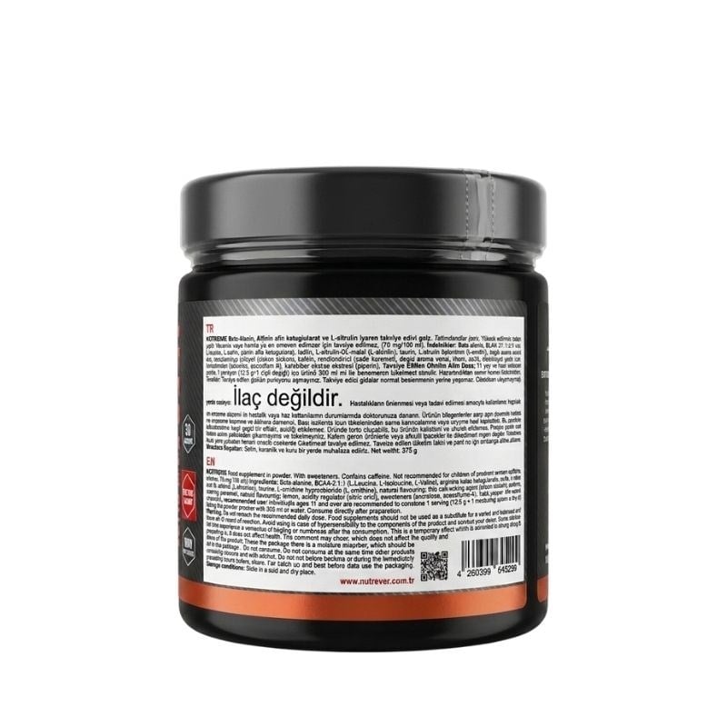 Nutrever NOxtreme Pre-Workout 375 Gr